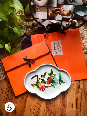 掐丝珐琅茶盘 汝窑海棠茶盘 礼品定制茶具礼品