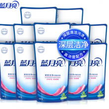 蓝月亮 深层洁净护理洗衣液袋装500g*12 自然清香（整箱销售）补充装