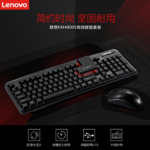 联想（lenovo）有线键盘鼠标套装 键盘 键鼠套装 办公鼠标键盘套装 KM4800S键盘 电脑键盘笔记本键盘