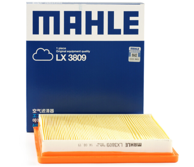 马勒(MAHLE)空气滤清器LX3809(高尔夫7/全新明锐/昕锐/朗逸/朗行/捷达/桑塔纳/昕动/新POLO/速腾(EA211 1.6))