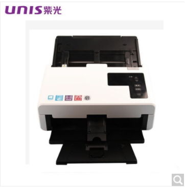 紫光 UNIS Q400 A4 高速馈纸式扫描仪 发票文档票据40页80面/分钟