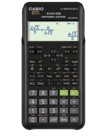 卡西欧（CASIO） FX-82ES PLUS A - 2 函数科学计算器 智黑 fx-82ES PLUS A 升级款 大学高中初中学生考试