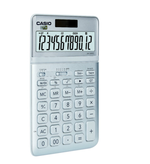 卡西欧（CASIO）时尚办公计算器 星空蓝 JW-200SC-BU