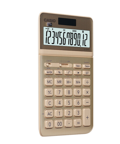 卡西欧（CASIO）stylish时尚计算器 锋芒金 JW-200SC-GD