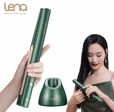 lena无线卷发棒直发器夹板直发卷直两用拉直板夹美发烫发电卷棒不伤发超长待机可充电 加长夹板LN-X1【无线版】