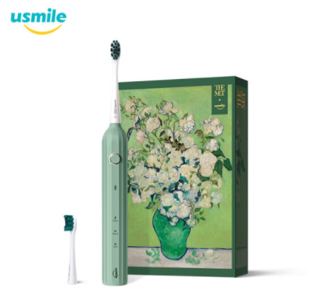 usmile 电动牙刷 成人声波震动情侣电动牙刷 Y1梵高绿