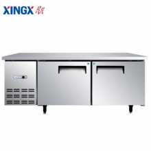 星星（XINGX） 1.8米 商用厨房冰柜 全冷藏保鲜工作台 不锈钢操作台 冰柜 冷柜（银灰色） TC-18E
