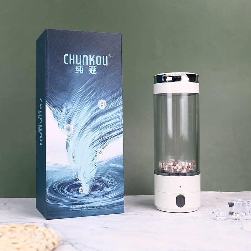 纯蔻日本富氢水杯高浓度氢氧分离水素水杯便携充电式小分子水生成器矿泉水瓶制氢机【不挑水质】 白色