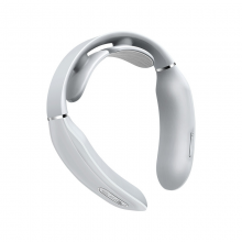 SKG 颈椎按摩器 时尚颈椎按摩仪 肩颈按摩器 颈椎经络电脉冲护颈仪 K3浅灰色