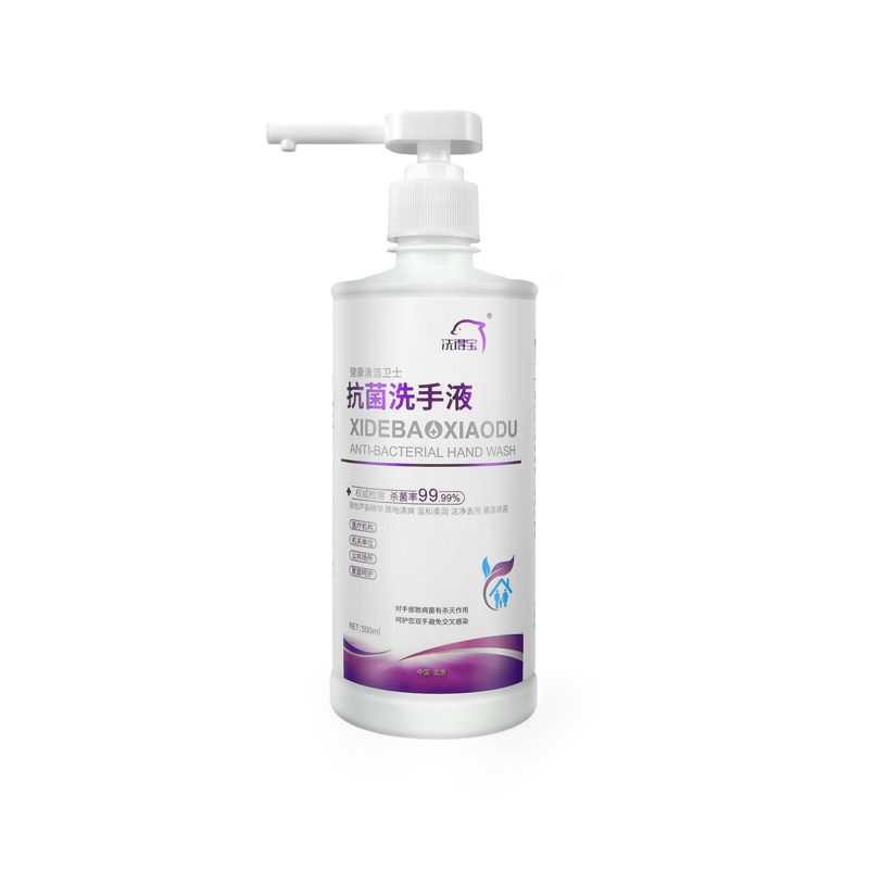 洗得宝医用抗菌洗手液消毒洗手液 护肤保湿杀菌500ml/瓶 儿童洗手液不含香精不含色素