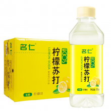 名仁 柠檬苏打水饮料 375ml*24瓶 整箱装