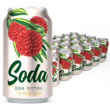 名仁 苏打水汽水 330ml24罐 整箱装