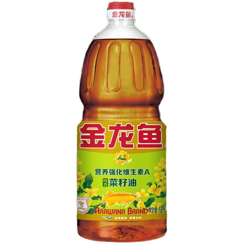 金龙鱼营养强化维生素A纯香菜籽油1.8L