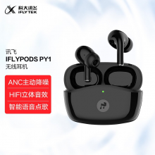 科大讯飞真无线蓝牙耳机 主动降噪入耳式耳机 HIFI音乐点歌耳机 苹果华为小米手机通用 黑色