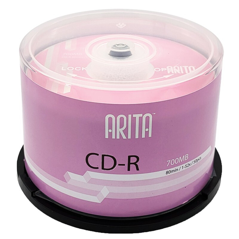 铼德(ARITA) e时代系列 CD-R 52速700M 空白光盘光碟刻录盘 桶装50片