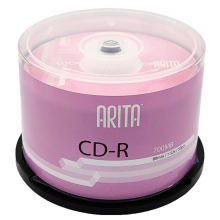 铼德(ARITA) e时代系列 CD-R 52速700M 空白光盘光碟刻录盘 桶装50片