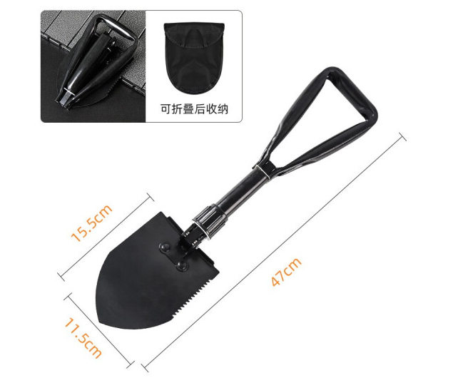 神火（supfire）BG09多功能户外工兵铲铁锹锰钢兵工铲折叠野外铲子用品