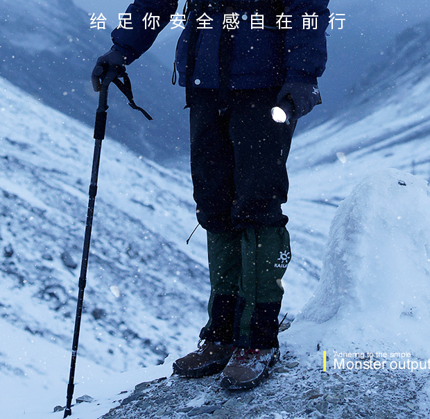 神火（supfire）户外登山杖铝合金T型柄4节超轻拐杖徒步健走爬山户外拐杖手杖