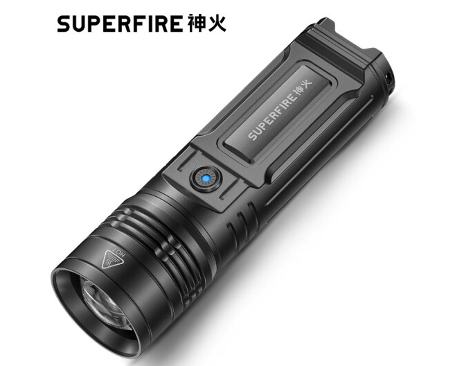神火（supfire）GT50强光手电筒变焦超亮远射充电式探照灯应急户外家用