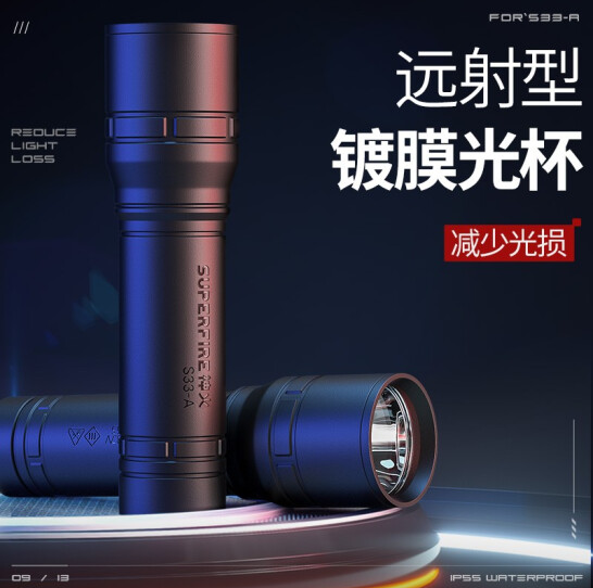 神火（supfire）S33-A强光手电筒充电式LED灯高亮远射迷你便携家用户外应急灯