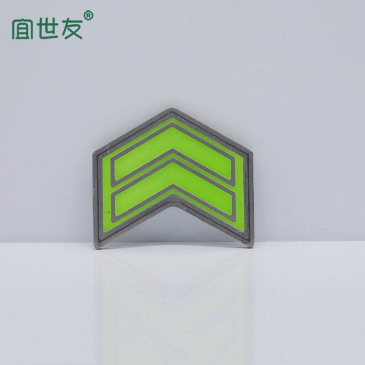 宜世友蓄发光地铁疏散导向标识步行楼梯自发光不锈钢夜光箭头指示标志