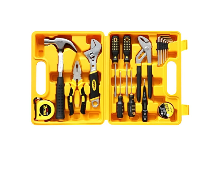 得力(deli)16件套多功能组合工具箱 办公居家常用工具套装