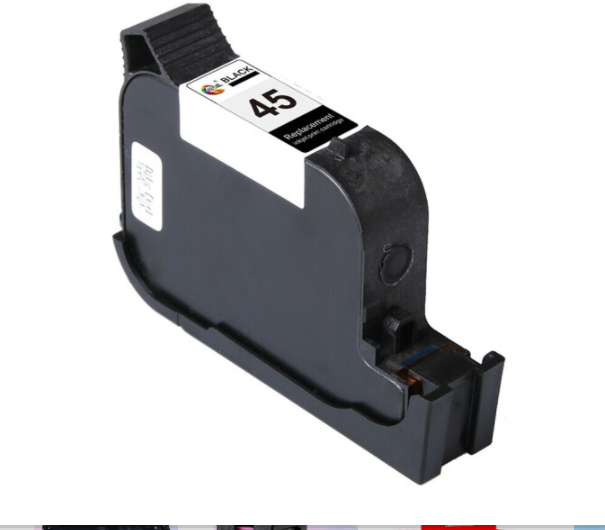 绘威45墨盒适用惠普HP710c 830c 850c 870cxi PSC750 5110服装打印机 【黑色】800页（桌面机-再生墨盒）