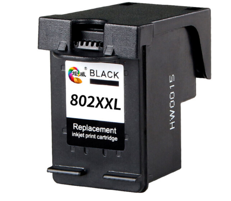 绘威802XXL加大容量黑色墨盒可加墨适用惠普HP Deskjet802s 1000 1010 1011 1050 2000 2050 1510 1511打印机