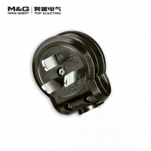 突破（M&G）10A三扁国标三脚插头/空调插头/黑色/可拆卸设计/方便安装/无包装/PDU-TJ-27/可订制/5个起拍