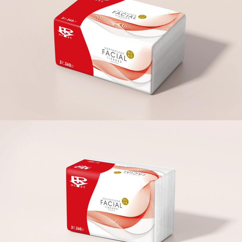 润天壹号YS4627 精装商务抽纸 3连包（400张） 仅限园区