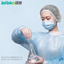 秝客 lefeke 一次性使用医用帽子白色100只/袋 医用隔离帽防护双筋防脱落