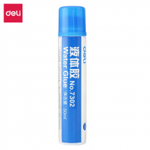 得力(deli)50ml高粘度普通实用型液体胶/胶水 无色无甲醛 单瓶装 办公用品 7302