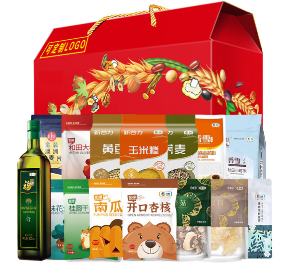 福临门五谷杂粮礼包中粮年货大礼包春节礼盒新年礼品优选4817g+500ml