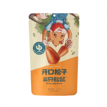 三只松鼠手剥东北开口松子 坚果炒货零食特产每日坚果100g/袋