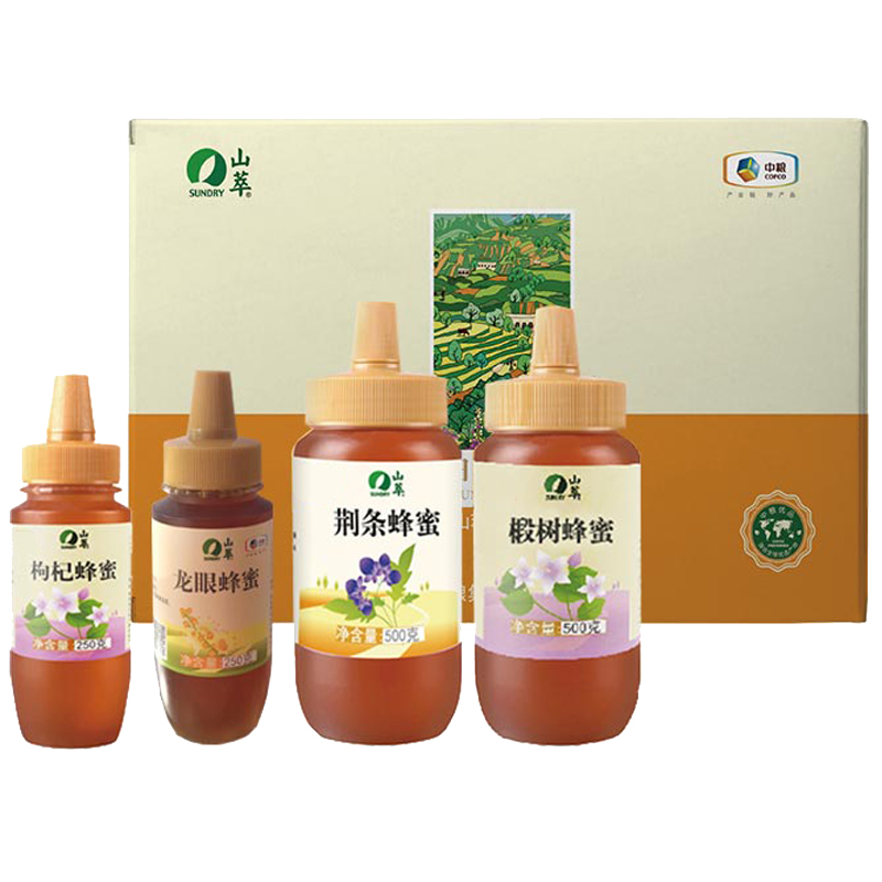 中粮山萃田园蜜语蜂蜜1500g