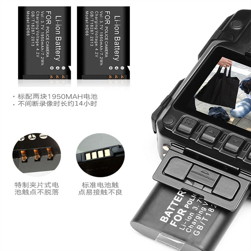 准航 DSJ-T9 执法记录仪随身执法仪便携式高清视频记录微型1296p红外夜视会议交通记录仪 32G内存