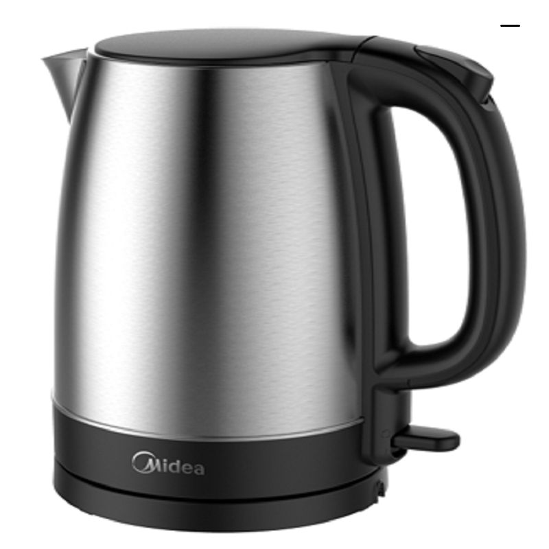 美的（Midea）电热水壶烧水壶1.7L大容量304不锈钢 SH17C105