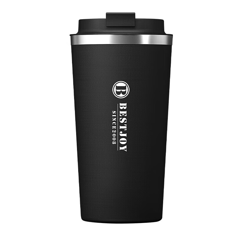 富光 拾喜保温咖啡杯商务杯480ml BEST-BK010 黑色