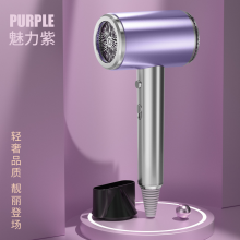 优越（Youyue）双负离子吹风机蓝光恒温护发电吹风家用大功率速干吹风筒高颜值便携低音宿舍学生电吹风 魅力紫