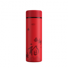 DStt好运满满饮用杯男女通用红色福保温杯