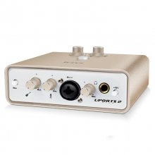 艾肯 icon Uports2 Dyna外置声卡电脑主播直播全套录音麦克风专业有声小说抖音设备套装 声卡标配送配件礼包 需接电脑