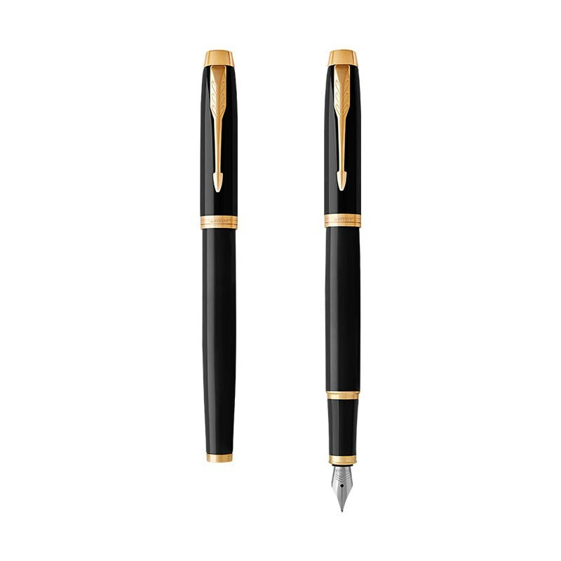 派克（PARKER）钢笔 IM系列丽雅黑金夹墨水笔