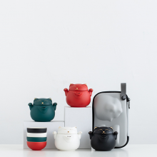 润天壹号  旅行茶具套装一壶二杯商务礼品便携式快客杯收纳包活动伴手礼 定制款