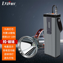 侣字 强光远射头灯led超长续航夜钓灯充电分体头戴式户外照明灯12V锂电9核超防水钓鱼灯超亮矿灯 1818/12V18锂电/62500LUX