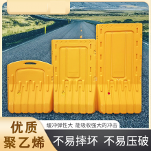 润天壹号 滚塑三孔塑料水马新料耐摔市政护栏马路隔离围挡安全防护   1米高   50个装