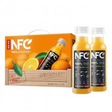 农夫山泉NFC橙汁果汁饮料100%鲜果冷压榨 橙子冷压榨300ml*10瓶节庆版礼盒