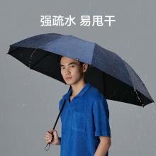 蕉下（BENE UNDER） 2021年延伦系列三折雨伞 云碳黑
