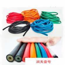 润天壹号 胶管乳胶绳拉力绳弹力绳体训运动橡皮筋高回弹阻力绳 6*10  1米