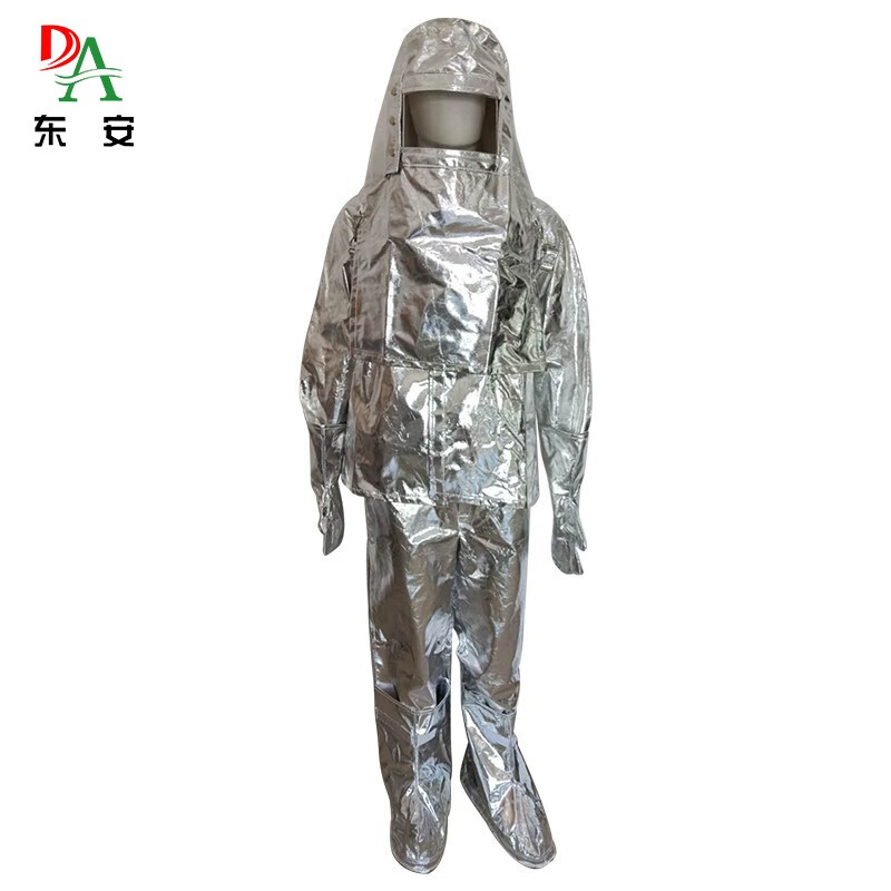 东安隔热服五件套装带背篼可装空气呼吸器铝箔隔热手套隔热头罩隔热靴防烫服火灾服耐高温1000度