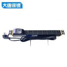 大唐保镖 PDU机柜插座10a输入输出 7位 漏电保护模块 3米线 HP7700
